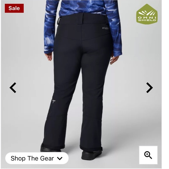 Columbia Roffee Ridge VI black snow pants sz 14 - Picture 7 of 14